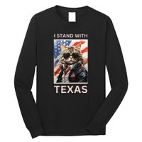 Border Crisis I Stand With Texas Long Sleeve Shirt