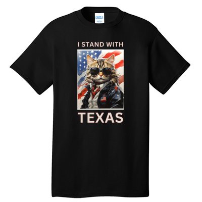 Border Crisis I Stand With Texas Tall T-Shirt