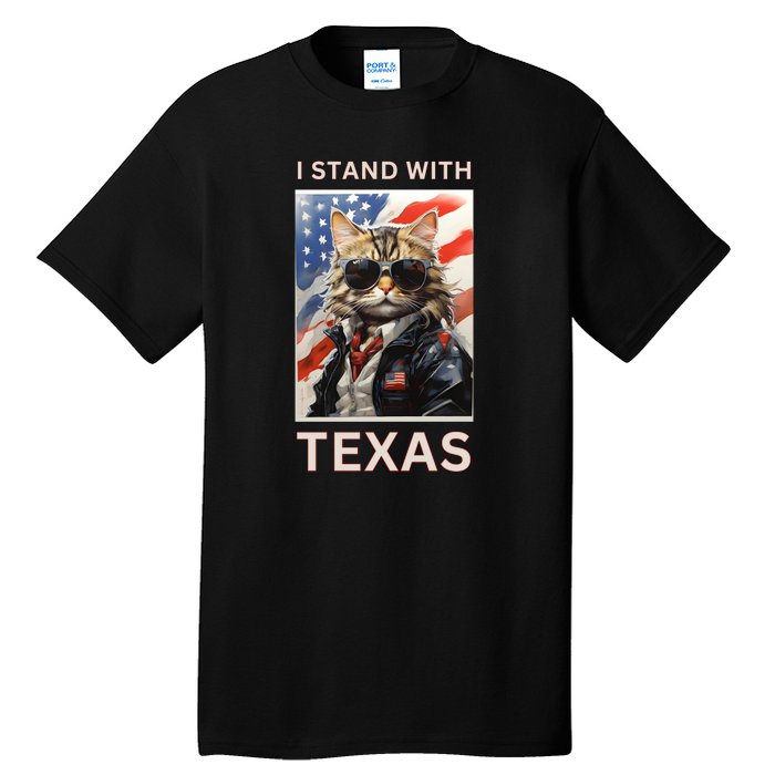 Border Crisis I Stand With Texas Tall T-Shirt