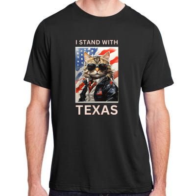 Border Crisis I Stand With Texas Adult ChromaSoft Performance T-Shirt