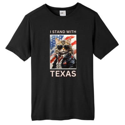 Border Crisis I Stand With Texas Tall Fusion ChromaSoft Performance T-Shirt