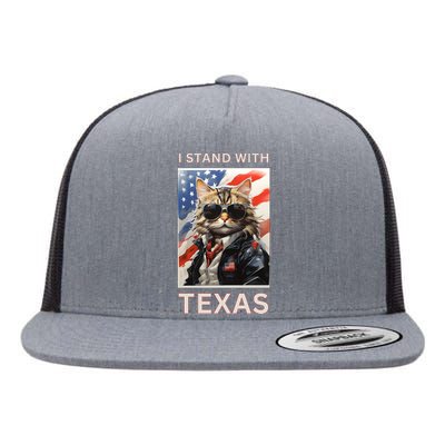 Border Crisis I Stand With Texas Flat Bill Trucker Hat