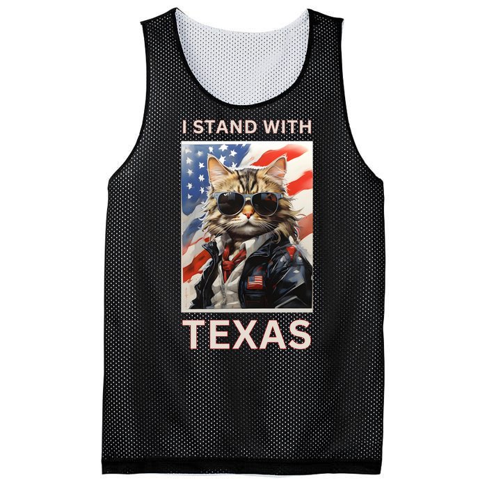 Border Crisis I Stand With Texas Mesh Reversible Basketball Jersey Tank