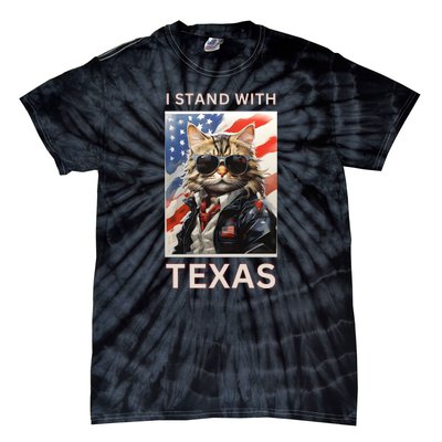 Border Crisis I Stand With Texas Tie-Dye T-Shirt