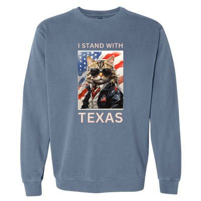 Border Crisis I Stand With Texas Garment-Dyed Sweatshirt