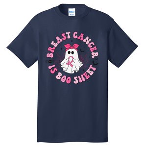 Breast Cancer Is Boo Sheet Pin.K Ghost Witch Halloween Women Tall T-Shirt