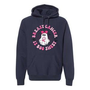 Breast Cancer Is Boo Sheet Pin.K Ghost Witch Halloween Women Premium Hoodie