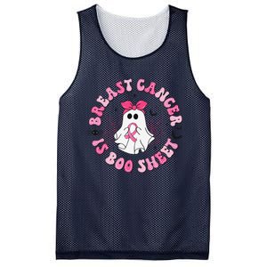 Breast Cancer Is Boo Sheet Pin.K Ghost Witch Halloween Women Mesh Reversible Basketball Jersey Tank