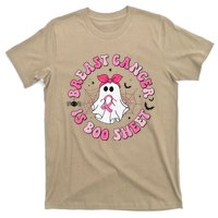 Breast Cancer Is Boo Sheet Pin.K Ghost Witch Halloween Women T-Shirt