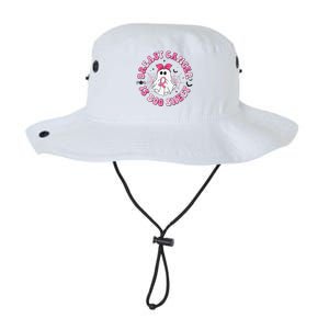 Breast Cancer Is Boo Sheet Pin.K Ghost Witch Halloween Women Legacy Cool Fit Booney Bucket Hat