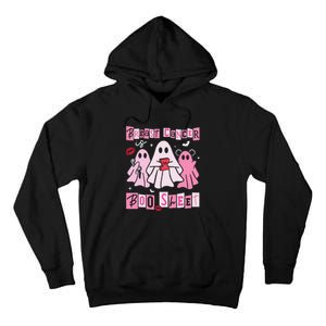 Breast Cancer Is Boo Sheet Pin.K Ghost Witch Halloween Women Tall Hoodie