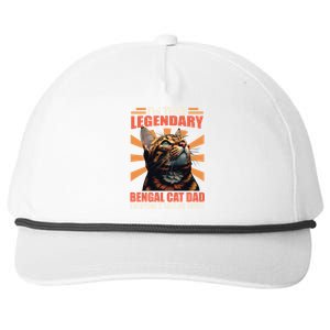 Bengal Cats IM That Legendary Bengal Cat Dad Gift Snapback Five-Panel Rope Hat