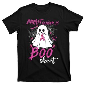 Breast Cancer Is Boo Sheet Halloween Breast Cancer Awareness T-Shirt