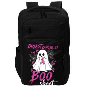 Breast Cancer Is Boo Sheet Halloween Breast Cancer Awareness Impact Tech Backpack