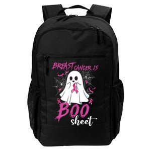 Breast Cancer Is Boo Sheet Halloween Breast Cancer Awareness Daily Commute Backpack