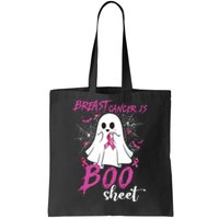 Breast Cancer Is Boo Sheet Halloween Breast Cancer Awareness Tote Bag