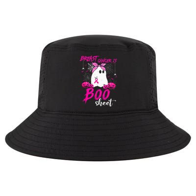 Breast Cancer Is Boo Sheet Breast Cancer Warrior Halloween Cool Comfort Performance Bucket Hat