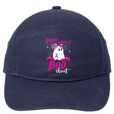 Breast Cancer Is Boo Sheet Breast Cancer Warrior Halloween 7-Panel Snapback Hat