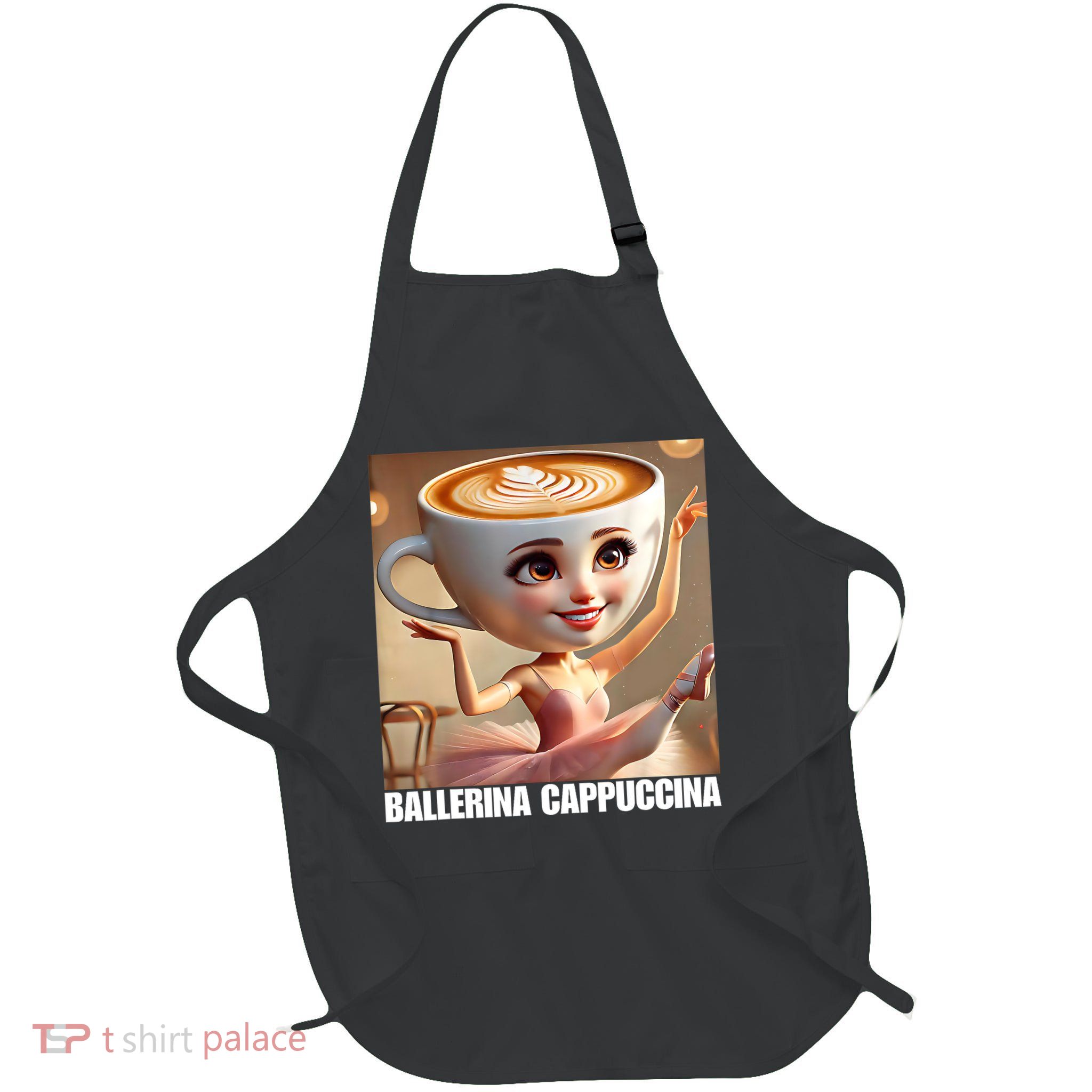 Ballerina Cappuccina - Italian Brainrot Meme  Apron