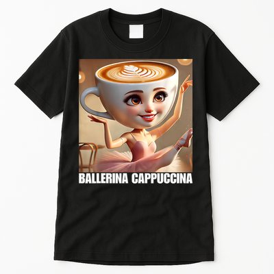 Ballerina Cappuccina - Italian Brainrot Meme  Tall T-Shirt
