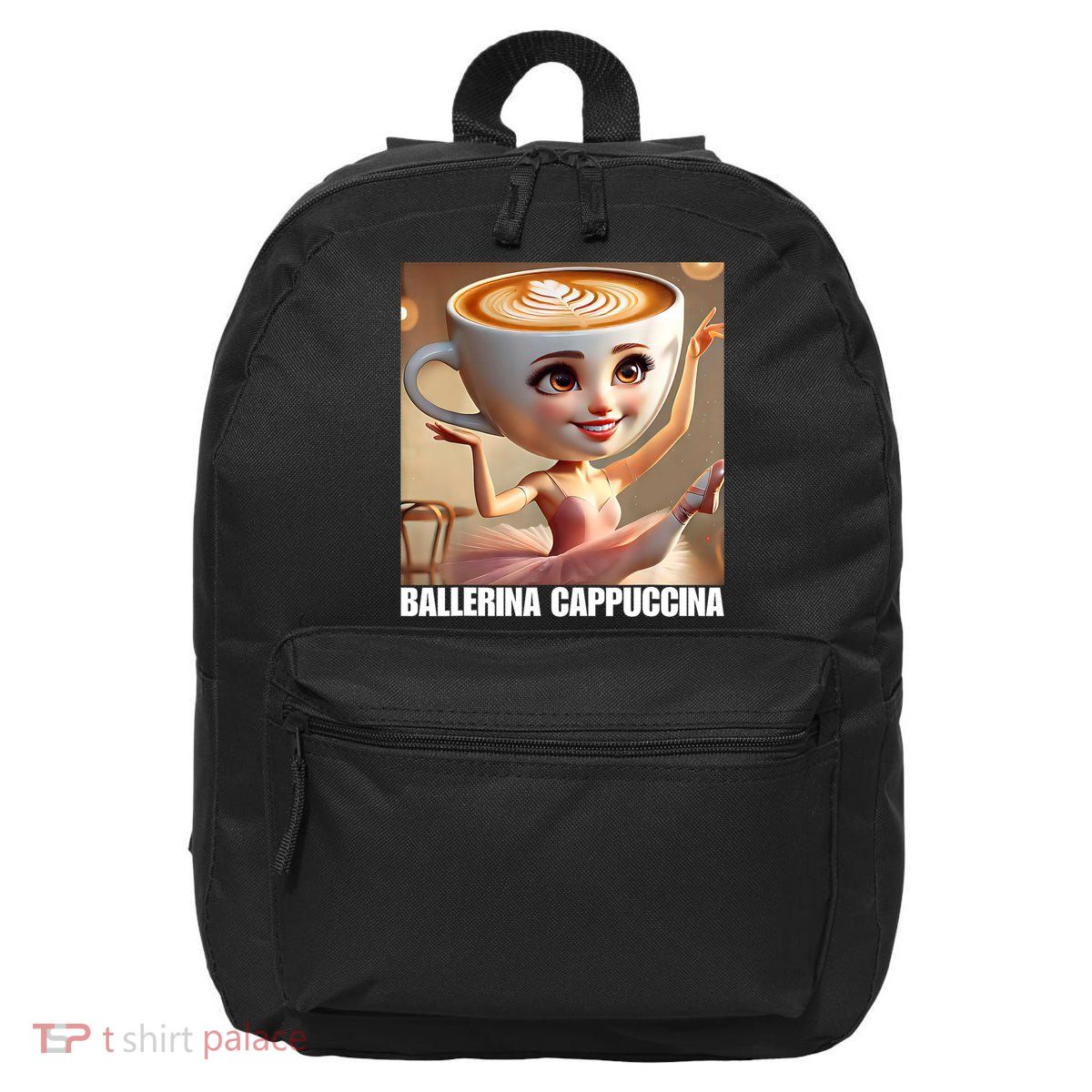 Ballerina Cappuccina - Italian Brainrot Meme  16 in Basic Backpack