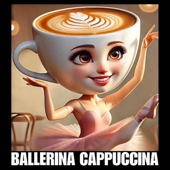 Ballerina Cappuccina - Italian Brainrot Meme  Womens T-Shirt