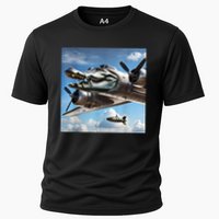 Bombardino Crocodilo - Italian Brainrot Meme  Cooling Performance Crew T-Shirt
