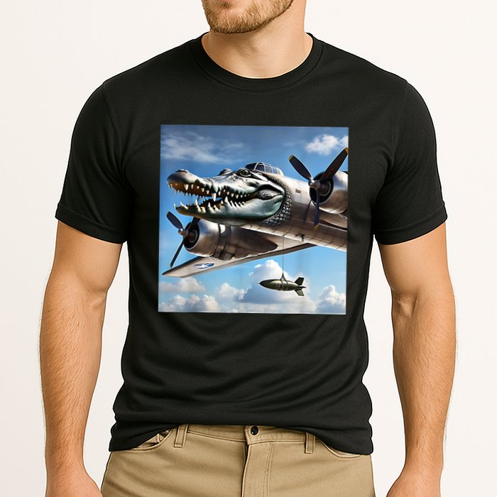 Bombardino Crocodilo - Italian Brainrot Meme  Cooling Performance Crew T-Shirt