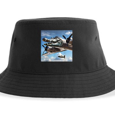 Bombardino Crocodilo - Italian Brainrot Meme  Sustainable Bucket Hat