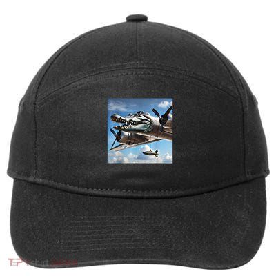 Bombardino Crocodilo - Italian Brainrot Meme  7-Panel Snapback Hat