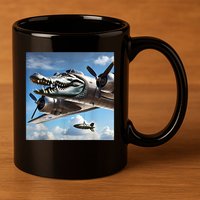 Bombardino Crocodilo - Italian Brainrot Meme  11oz C Handle Ceramic Mug