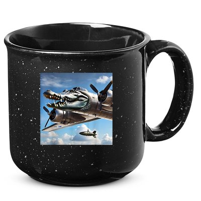 Bombardino Crocodilo - Italian Brainrot Meme  15oz Campfire Ceramic Mug