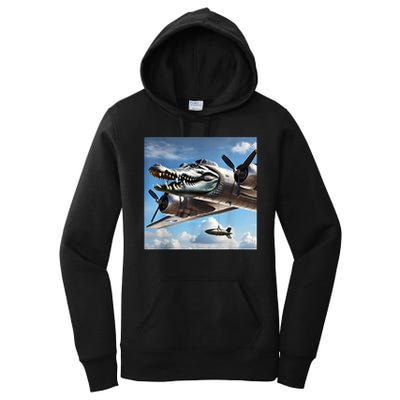 Bombardino Crocodilo - Italian Brainrot Meme  Women's Pullover Hoodie