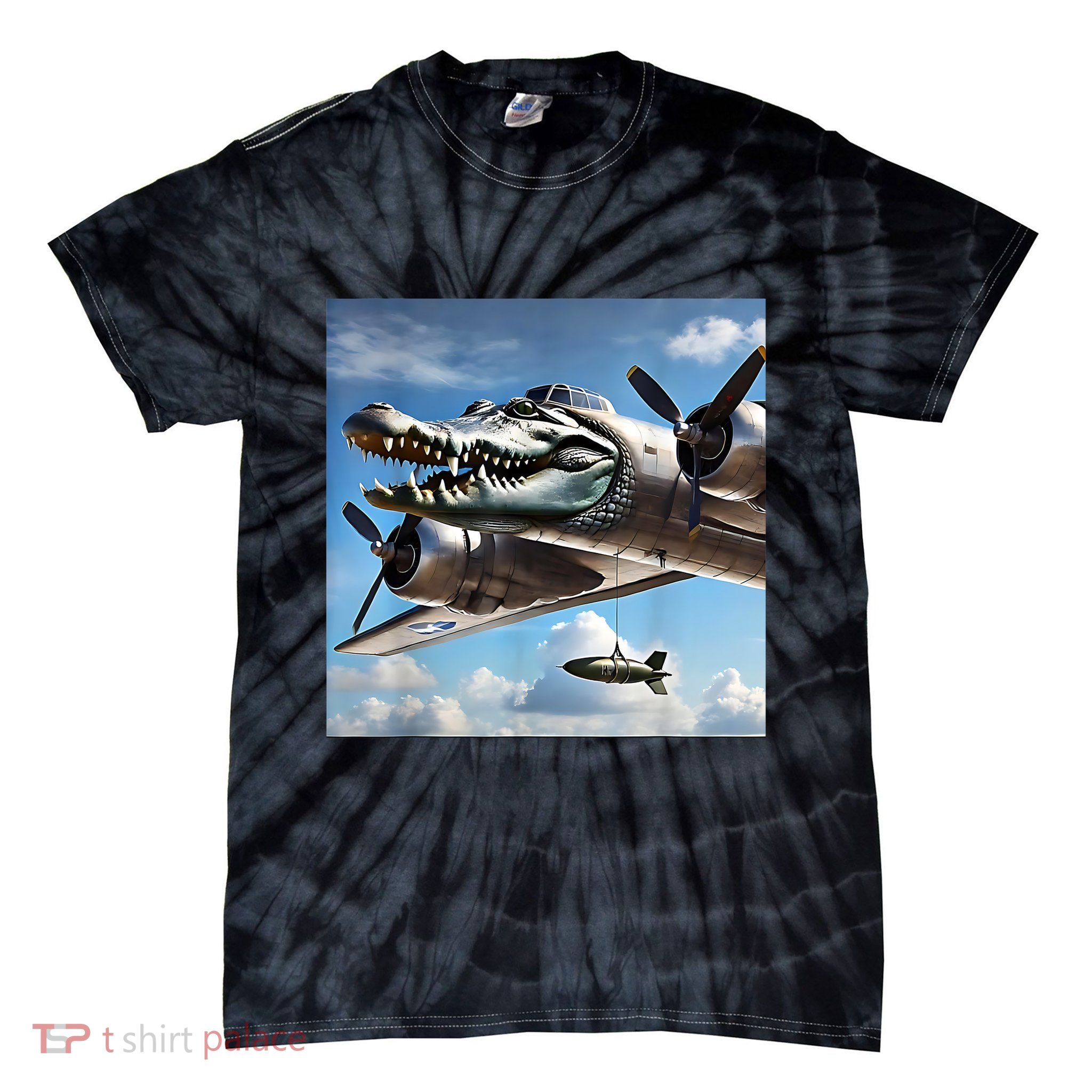 Bombardino Crocodilo - Italian Brainrot Meme  Tie-Dye T-Shirt