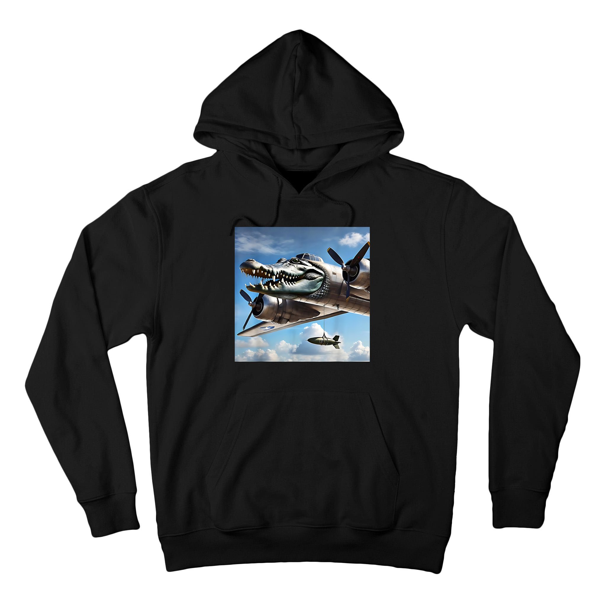 Bombardino Crocodilo - Italian Brainrot Meme  Tall Hoodie