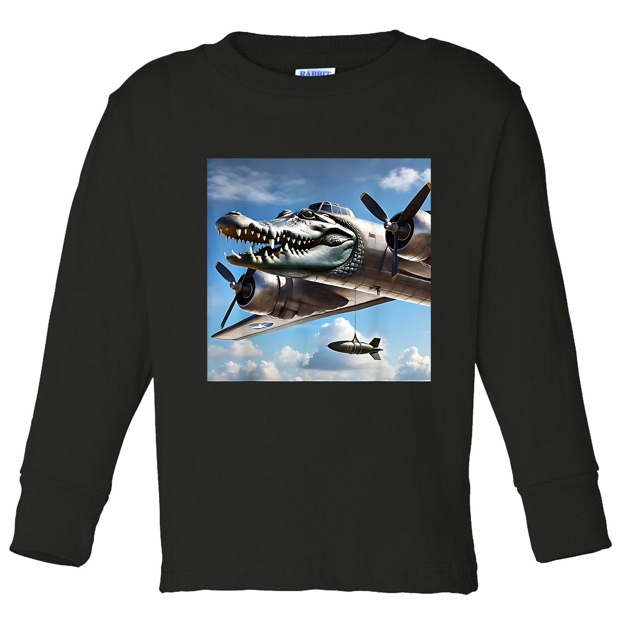 Bombardino Crocodilo - Italian Brainrot Meme  Toddler Long Sleeve Shirt