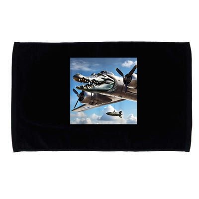 Bombardino Crocodilo - Italian Brainrot Meme  Microfiber Hand Towel