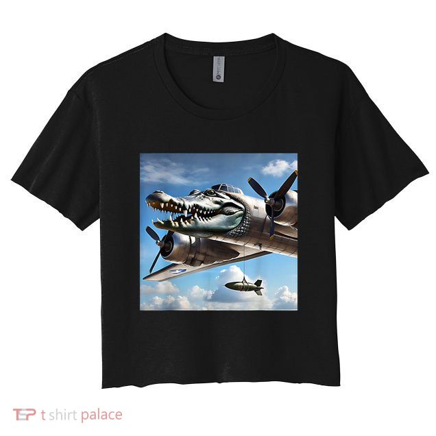 Bombardino Crocodilo - Italian Brainrot Meme  Crop Top