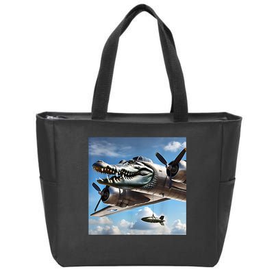 Bombardino Crocodilo - Italian Brainrot Meme  Zip Tote Bag