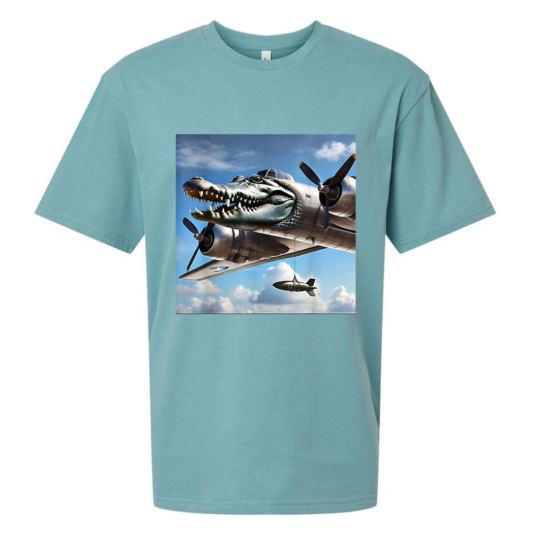 Bombardino Crocodilo - Italian Brainrot Meme  Sueded Cloud Jersey T-Shirt