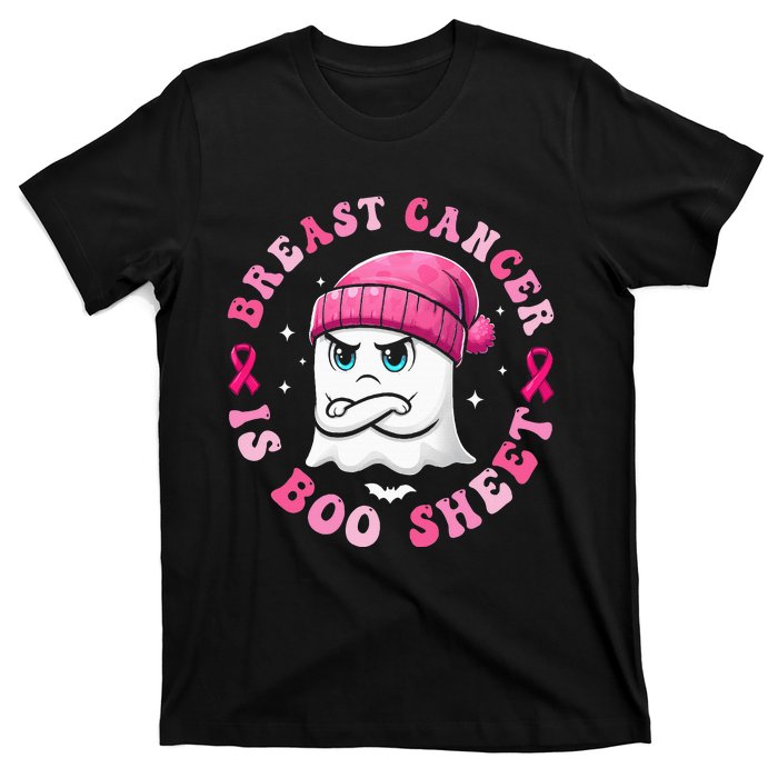 Breast Cancer Is Boo Sheet Retro Halloween Ghost T-Shirt