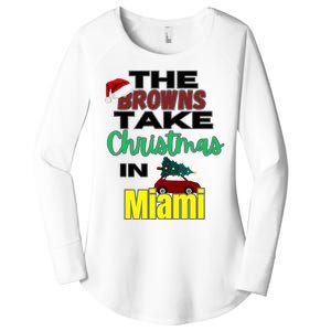 Browns Christmas in Miami  Women's Perfect Tri Tunic Long Sleeve Shirt