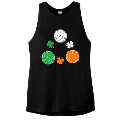 Basketball Clover Irish Flag Costume St Patricks Day Great Gift Ladies PosiCharge Tri-Blend Wicking Tank