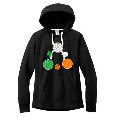 Basketball Clover Irish Flag Costume St Patricks Day Great Gift Women's Fleece Hoodie