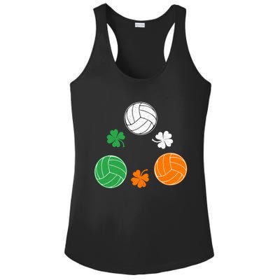 Basketball Clover Irish Flag Costume St Patricks Day Great Gift Ladies PosiCharge Competitor Racerback Tank