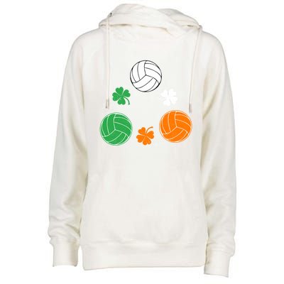 Basketball Clover Irish Flag Costume St Patricks Day Great Gift Womens Funnel Neck Pullover Hood