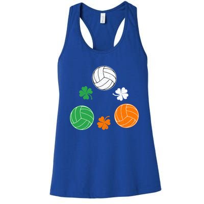 Basketball Clover Irish Flag Costume St Patricks Day Great Gift Women's Racerback Tank