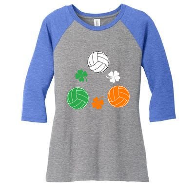 Basketball Clover Irish Flag Costume St Patricks Day Great Gift Women's Tri-Blend 3/4-Sleeve Raglan Shirt