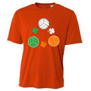 Basketball Clover Irish Flag Costume St Patricks Day Gift Cooling Performance Crew T-Shirt