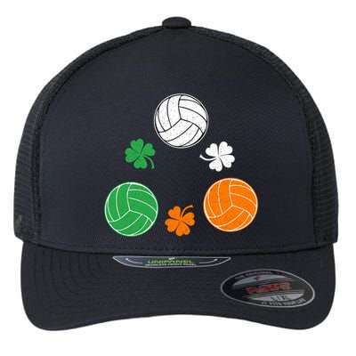 Basketball Clover Irish Flag Costume St Patricks Day Gift Flexfit Unipanel Trucker Cap